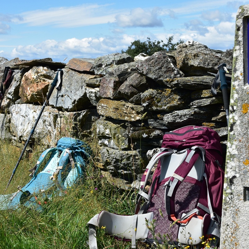Mochilas de peregrinos